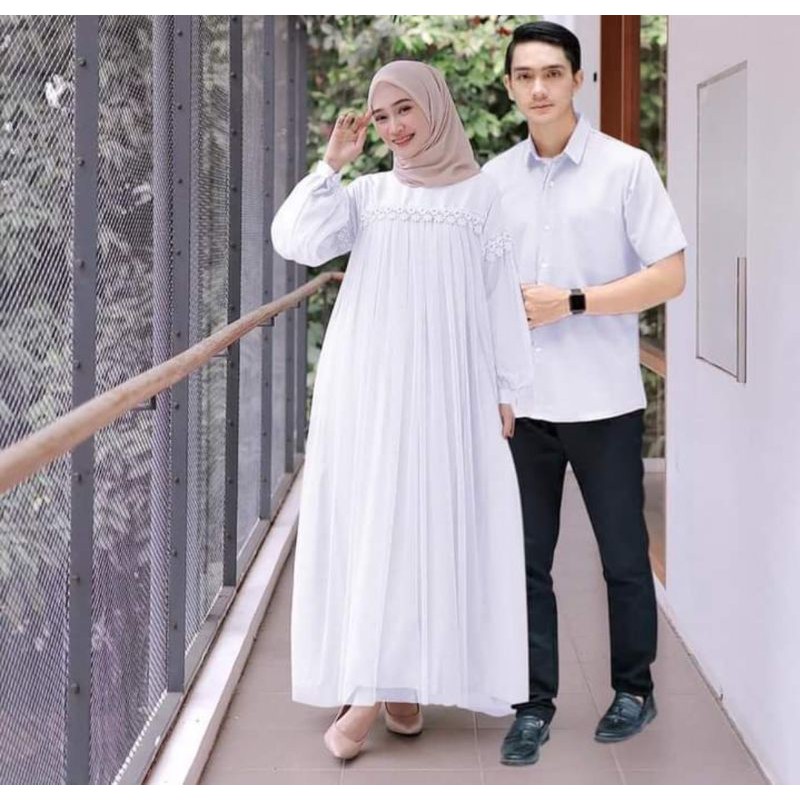 GAMIS COUPLE LEBARAN TERBARU BUTIK