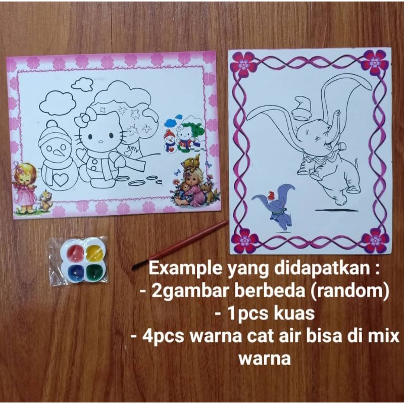 

Mainan Kreatifitas Anak Melukis Gambar Cat Air 1set
