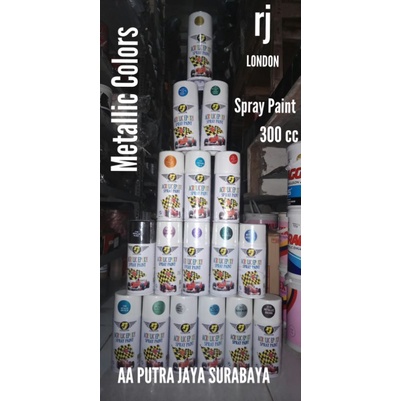 

Cat semprot spray paint RJ LONDON Metallic Colors