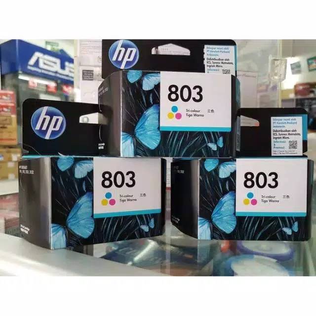 TINTA HP 803 COLOUR ORIGINAL 803 WARNA BARU