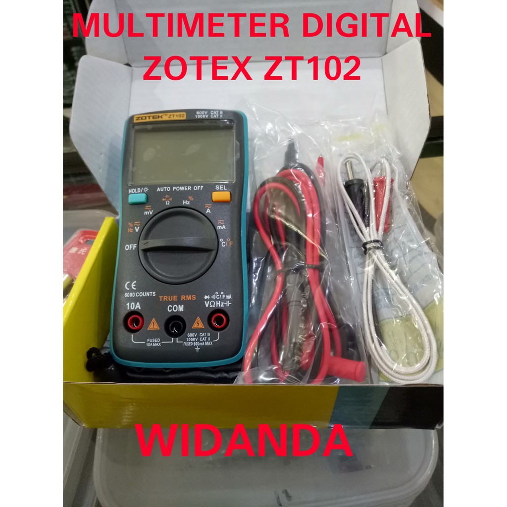 MULTIMETER DIGITAL ZOTEX ZT102