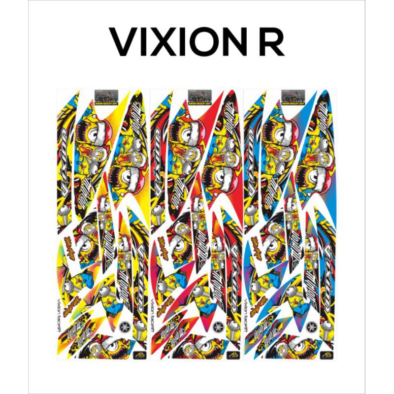 striping VARIASI VIXION R variasi VIXION R DECAL VIXION R STRIPING VARIASI VIXION R "MINION ZOMBIE"