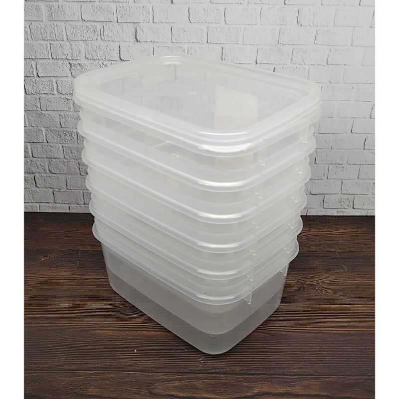 LUNCH BOX PLASTIK H97 KECIL 6 PCS CONTAINER MINI PLASTIK