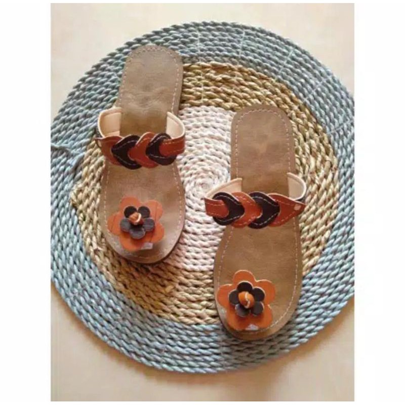 sandal jogja jamur anyam / sandal wanita / oleh-oleh khas jogja