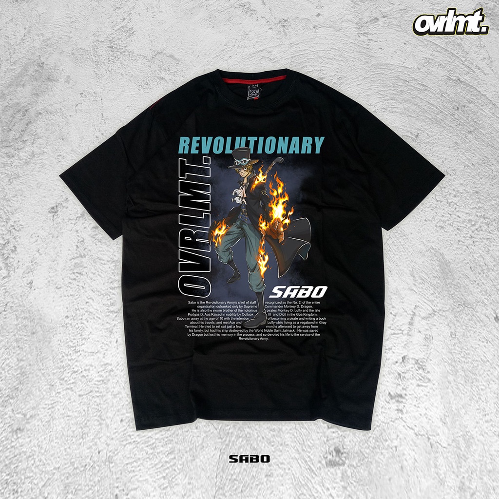 OVERLIMIT SABO T-SHIRT | KAOS OVERSIZE | SABO | PASUKAN | REVOLUSI | ONEPIECE