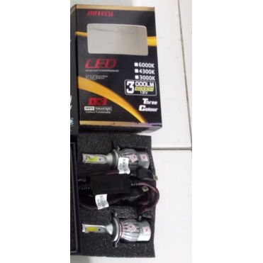 LED 3 WARNA H4 BISA GANTI WARNA DARI SAKLAR