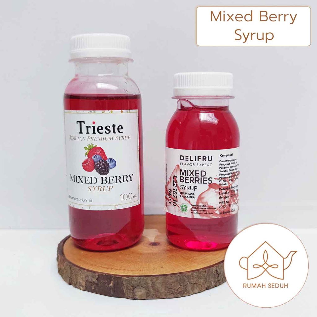 

100mL Trieste Mixed Berry Syrup - Sirup Berries - Sirop Beri - Mixed Berries