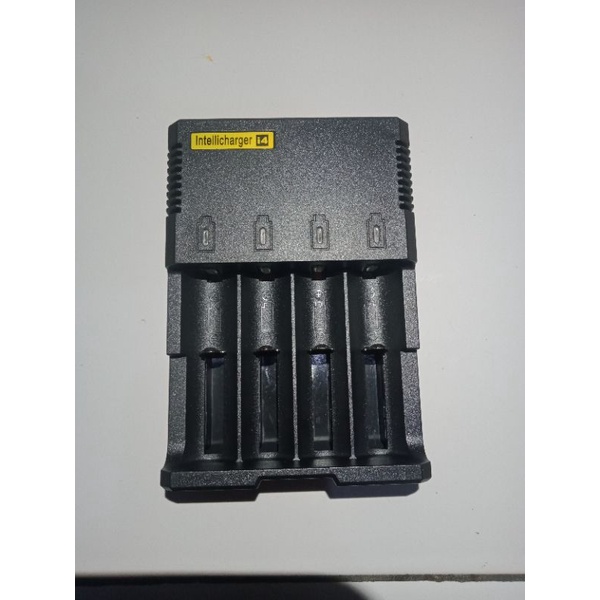 Chargeran batre 18650 intelli i4 terbaik berkulitas 4 slot untuk batrre 3.7/4.2V