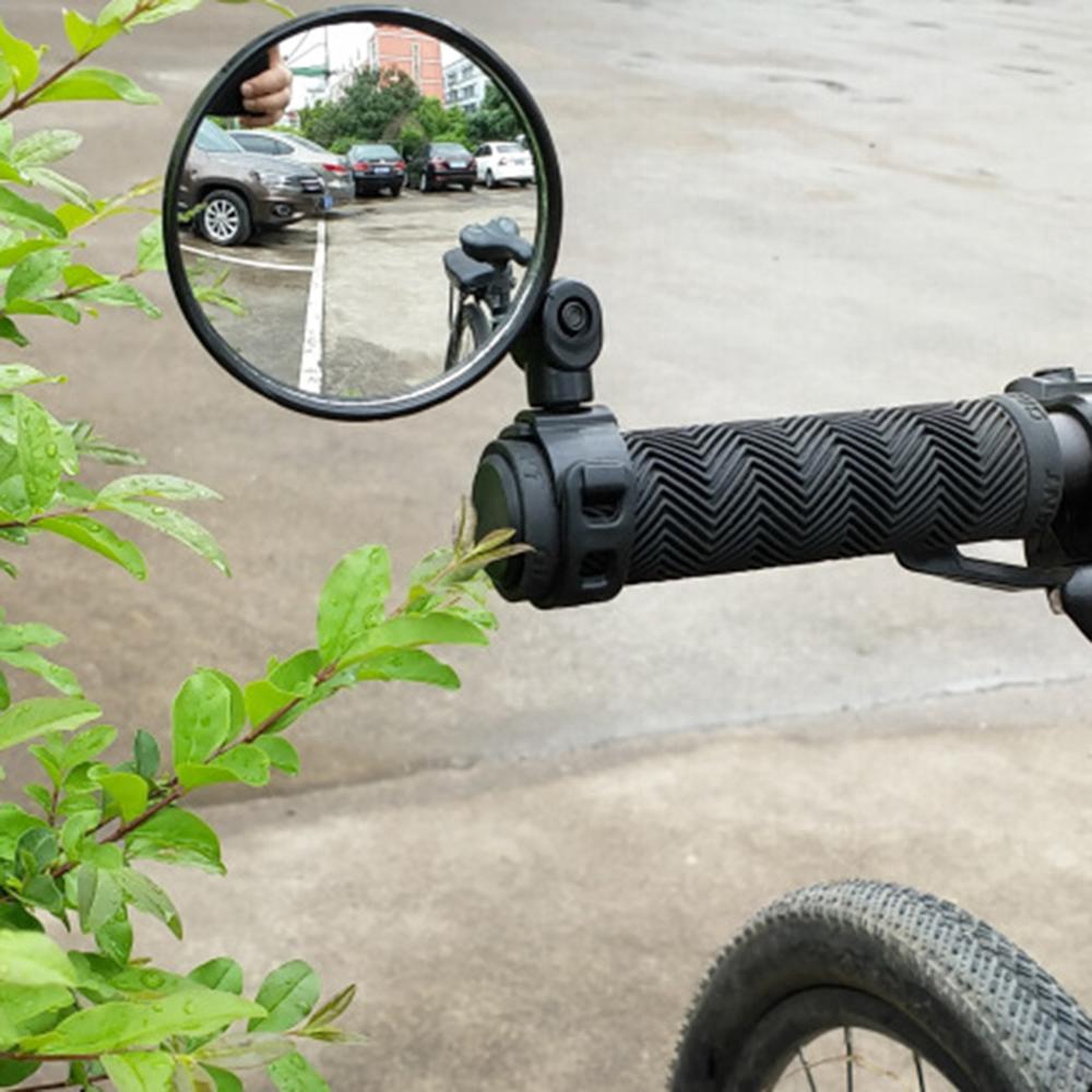 [1 Pcs Universal Cycling  View Mirror ][Mountain Bike360 Degree Rotation End Mirror][Bike Side Lens Safety Accessories]