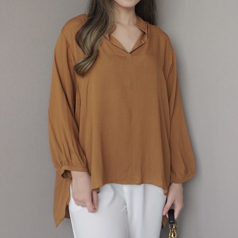 Naomi Blouse Crinkle - Blouse Wanita - Blouse Korean Style - Atasan Wanita