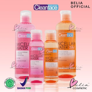 Image of ❤ BELIA ❤ CLEAN FACE Micellar Water 100 ml | 250 ml (✔️BPOM) Micellar Water by Purbasari