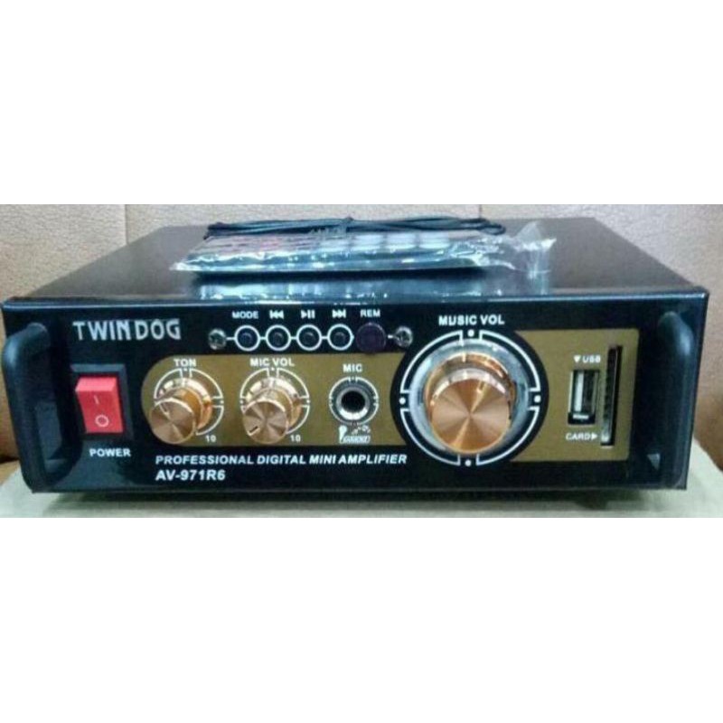 Twindog  , TD , 971R6 USB , Twin Dog  ,  Amply , Ampli , Amplifier , Remote