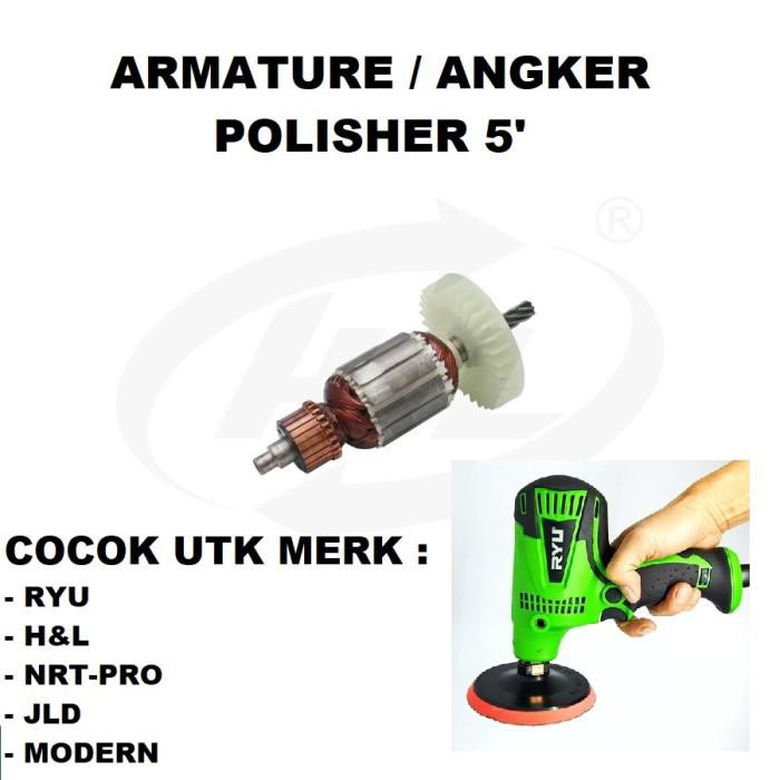 Angker Armature Polisher 5 Inch Sparepart Mesin Poles