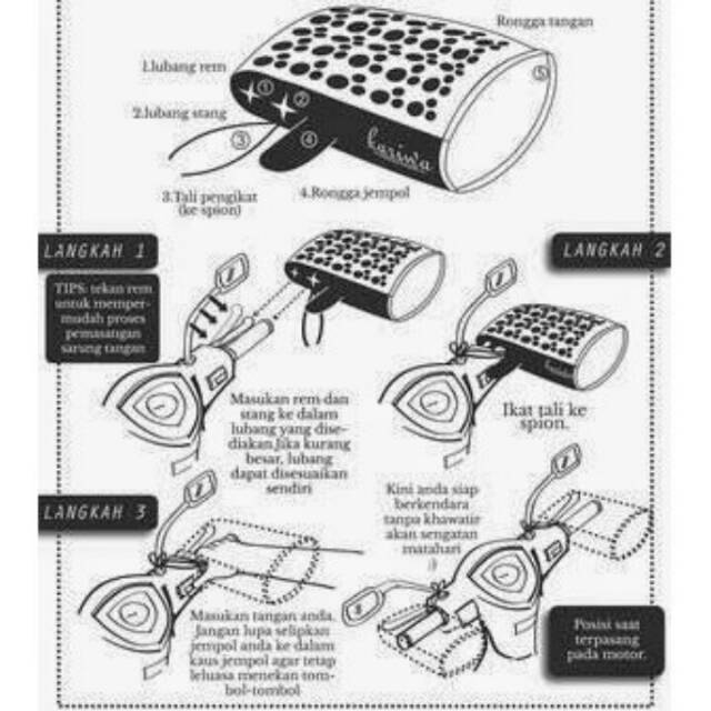 Satamo / sarung tangan motor murah