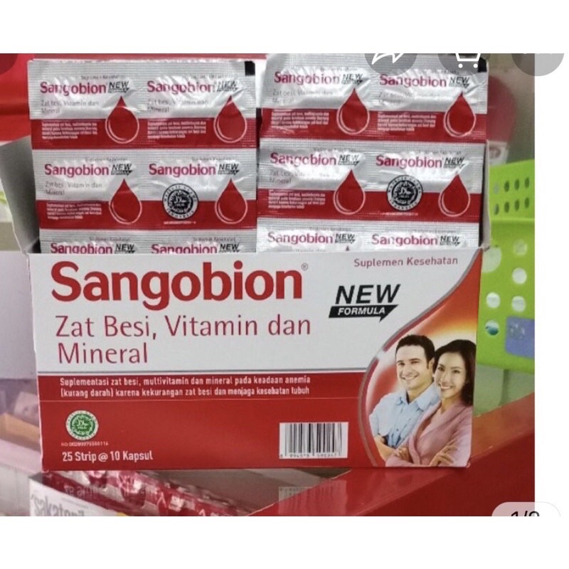 sangobion capsul penambah darah / sangobion strip / sangobion / sangobion penambah darah