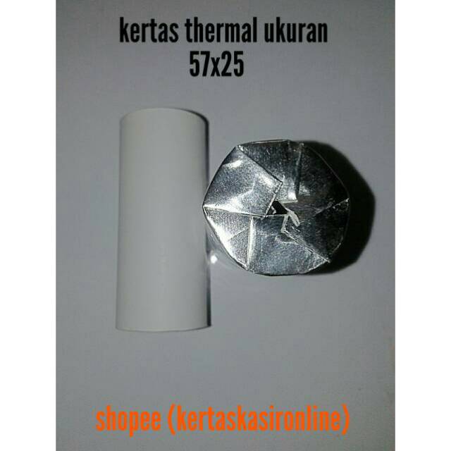 

Kertas kasir thermal 57x25mm paket 10 pcs