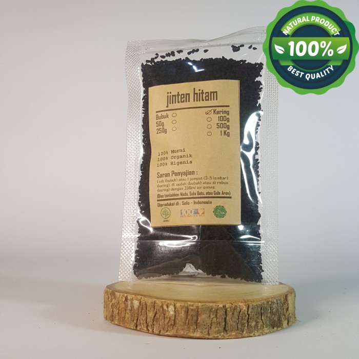 

JINTEN HITAM IMPORT KERING 100 GRAM - Nigella Sativa - MURNI - J