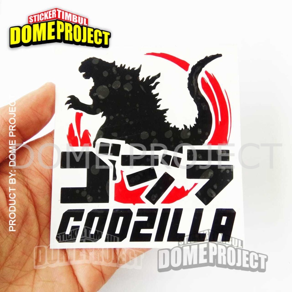 STIKER MOTOR KEREN GODZILLA STIKER CUTTING STIKER MOBIL SATUAN STIKER KACA DAN BODY MOBIL STICKER OUTDOOR