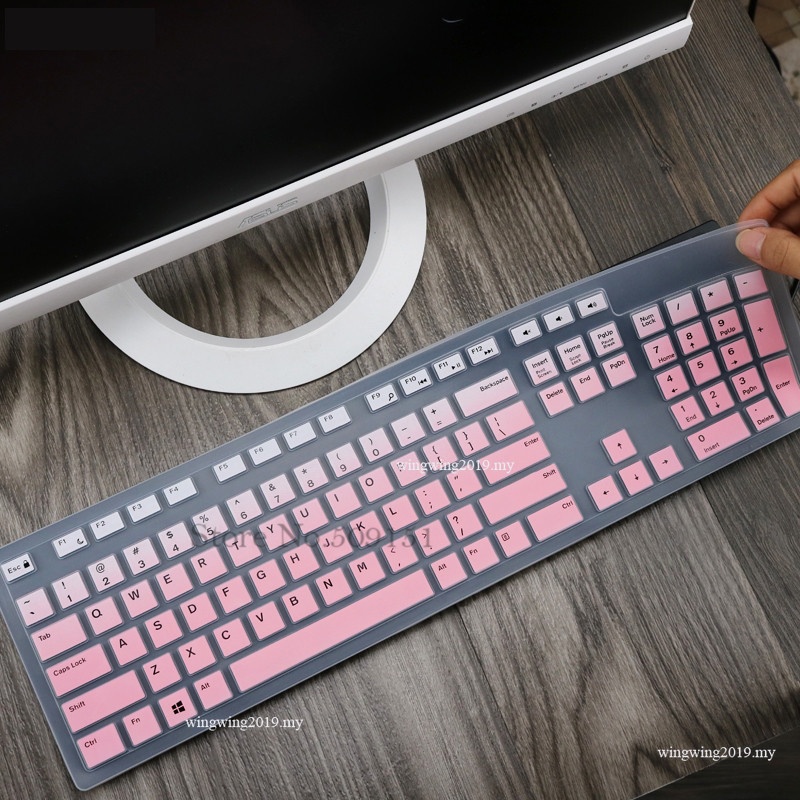 Skin Cover Keyboard Bahan Silikon Untuk Dell Inspiron Desktop OptiPlex 3050 5250 Kb216 3459 3277 3475 3670 5477 3264