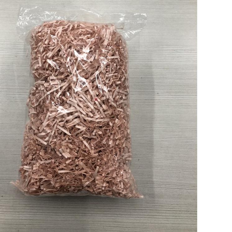 

Shredded paper / kertas potong warna peach pink / crinkle cut 200 gr