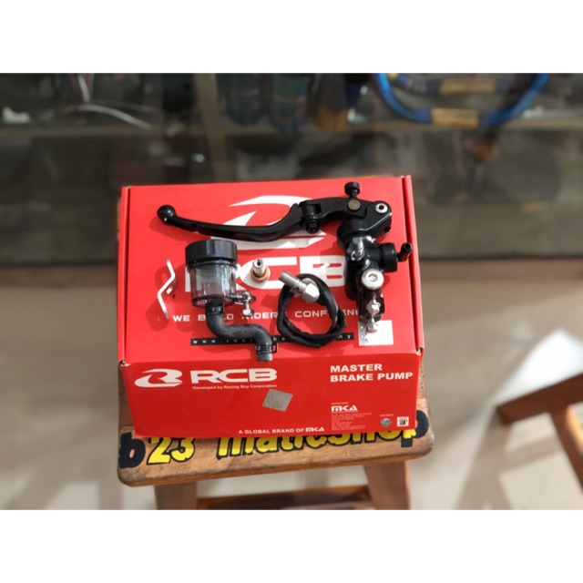 Master rem rcb s1 kiri full set racing boy untuk matic kiri cakram atau kopling hidrolik swith black