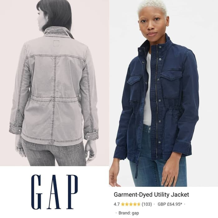 gap garment dyed utility jacket