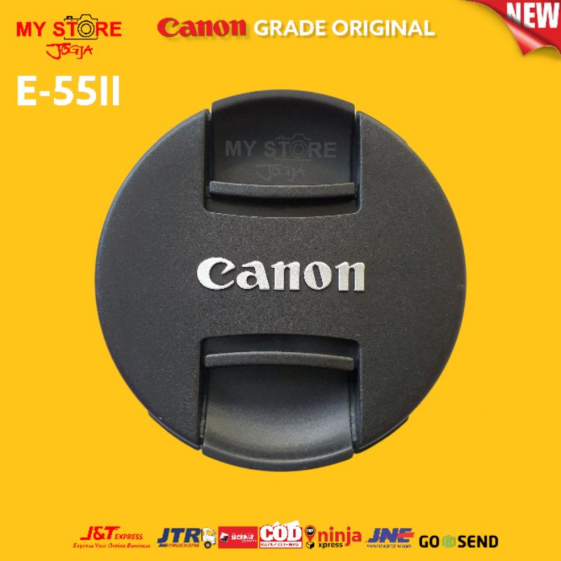 Lens cap tutup lensa lenscap canon eos E-55 II 55mm canon EF-M 11-22mm f4 IS STM Canon EF-M 18-150mm