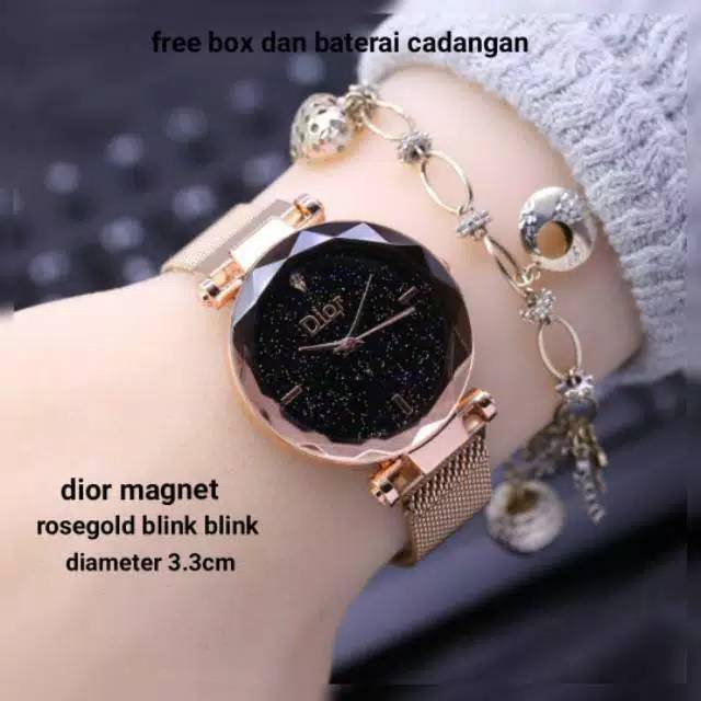 Ready 4 Warna Terbaru Diyor magnet jam tangan wanita romawi D427