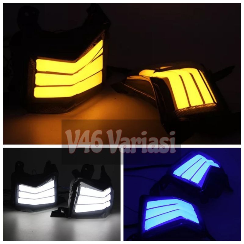 Lampu sein sen depan variasi nmax old 2015-2019 2in1, sein nmax, sein nmax, lampu sen nmax, lampu se