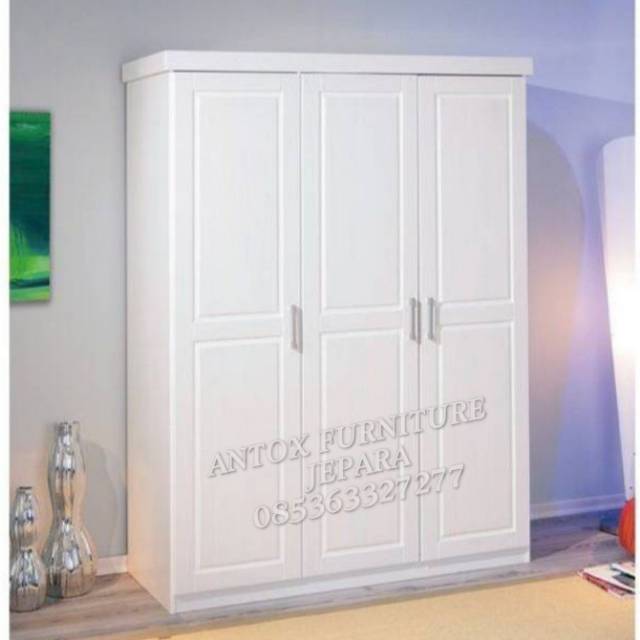 Lemari kayu minimalis cat duco