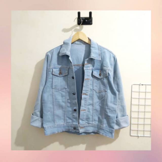 Light Blue Basic Jeans Trucker Jacket (Preloved)