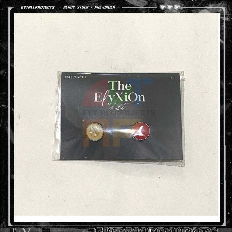 READYSTOCK THE ElyXion Dot Pin Chanyeol EXO