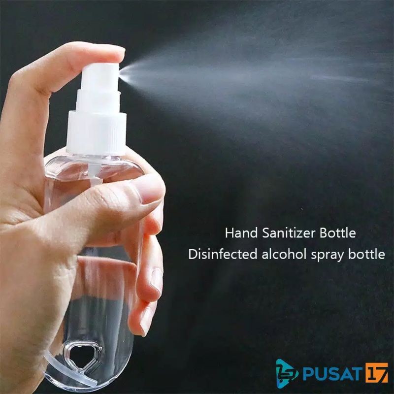 Botol Sanitizer + GRATIS GANTUNGAN | Tempat Handsanitizer Gel Gantung Tas | Botol Plastik PVC 60ml