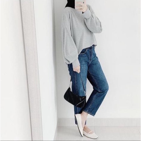 BEFAST - ZEC OOTD Blus Wanita GAYLE / Seo Oversize Blouse / Blouse Wanita Hits / Blouse Kekinian Oversize / Blouse OOTD Ala Korean Oversize