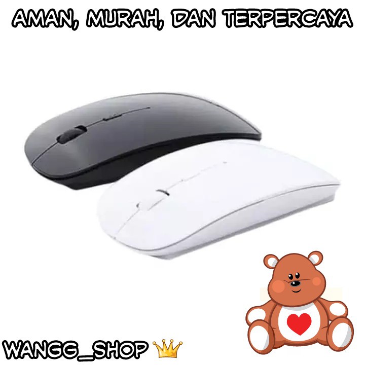 WIRELESS MOUSE 2.4 GHZ / MOUSE TANPA KABEL UNTUK WINDOWS DAN MAC