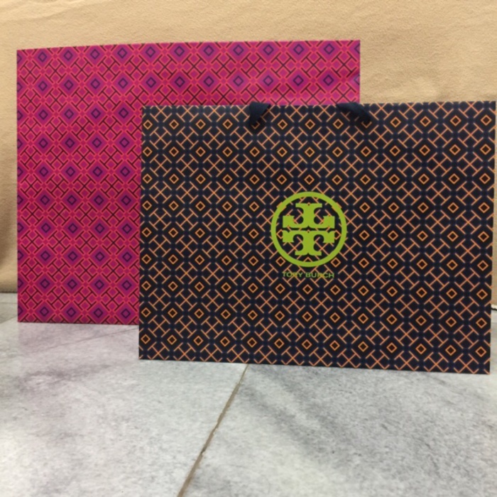 

✨ BISA COD ✨ Branded paper bag Tory Burch - XS