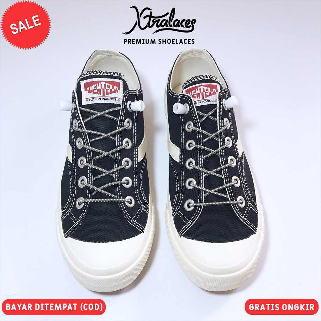 TALI SEPATU ELASTIS BULAT / LOCK LACES / TALI SEPATU KARET