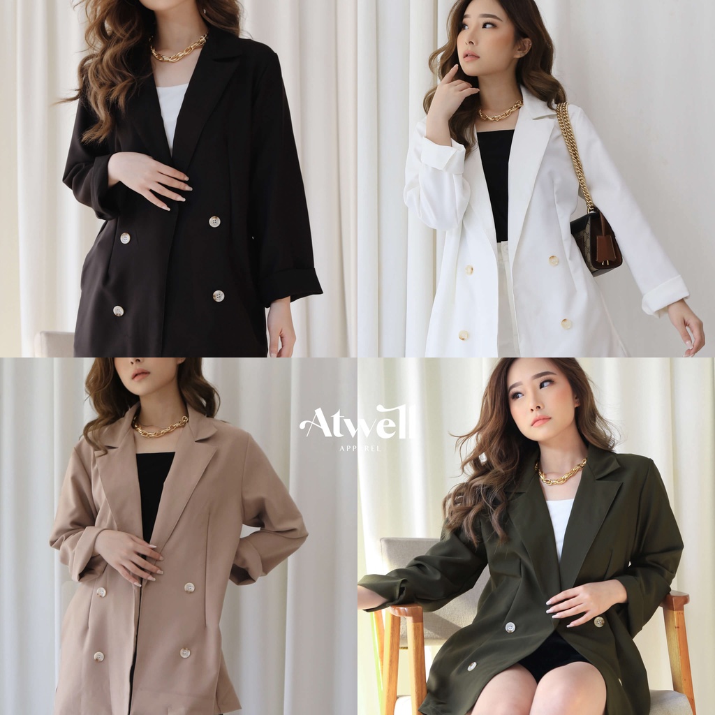 Khloe Blazer / Blazer Tangan Panjang / Basic Blazer / Outer Blazer