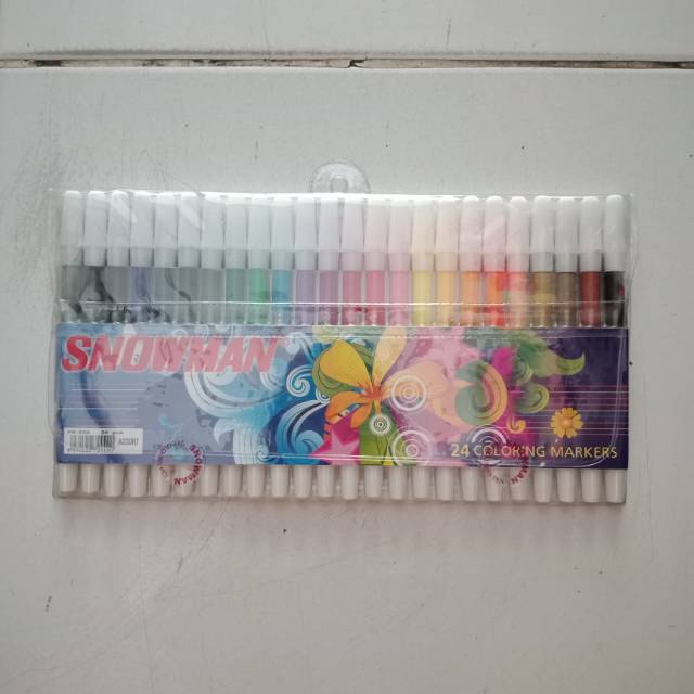 

Dijual spidol snowman 24 warna