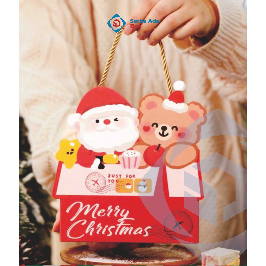 

KOTAK NATAL | HAMPERS KUE MERRY CHRISTMAS | KOTAK TENTENG | UK. 15,5 x 5 x 15,5