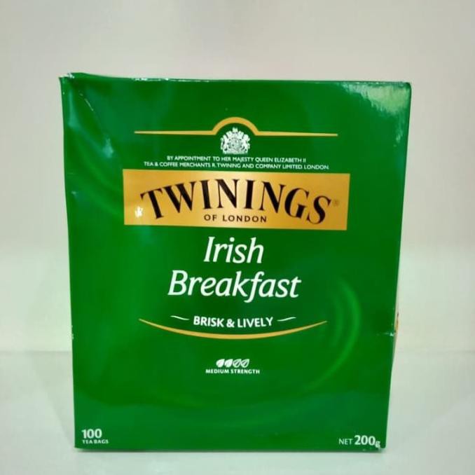 

Jual Teh Twinings Irish Breakfast 100 Bags 200G Teh