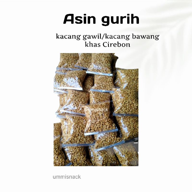 

(1kg)kacang gawil/kacang bawang renyah khas Cirebon .FRESH STOCK. Asin gurih