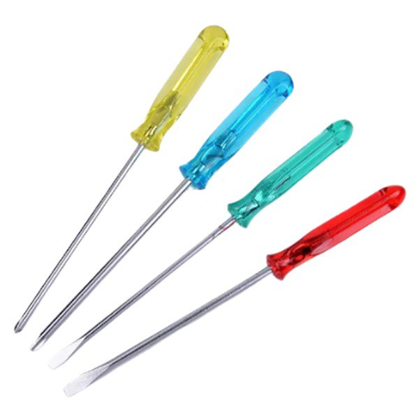 {DS} Obeng Set 4Pcs Screwdriver Tools Plus Min 4mm 5mm + - Multifungsi Perkakas Tangan 4in1