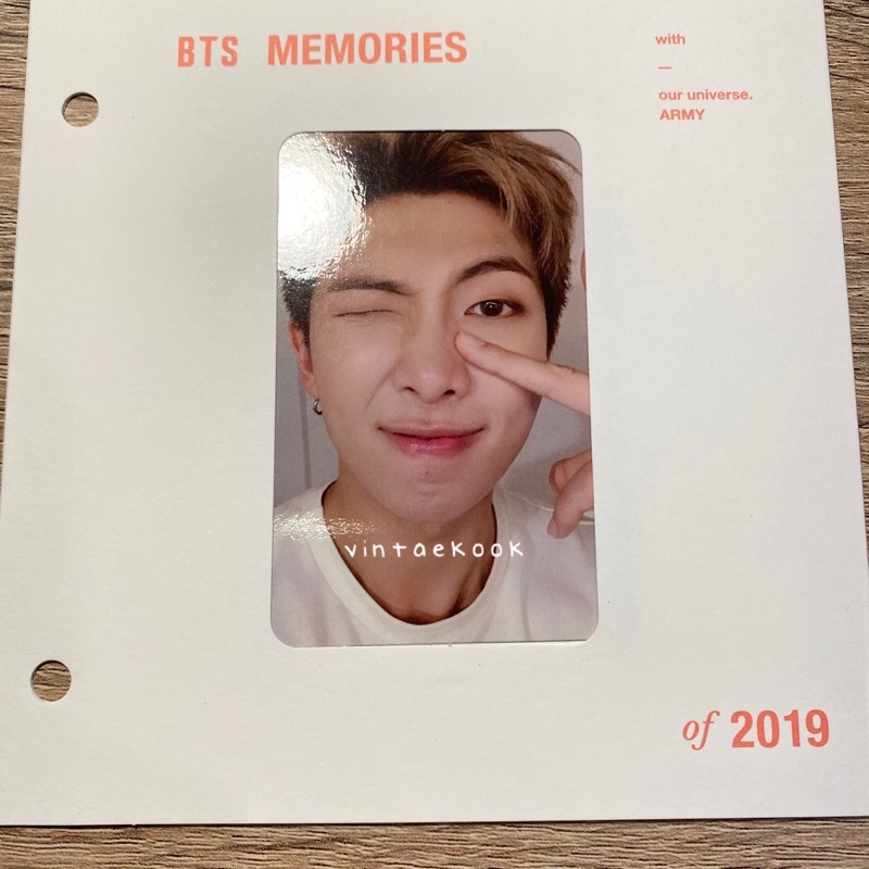 [OFFICIAL PHOTOCARD] BTS PC MEMORIES 2019 BLURAY RM NAMJOON