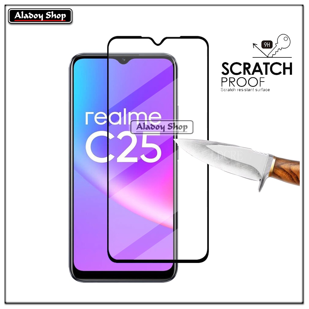 PAKET 2 IN 1 Tempered Glass Layar Realme C25 Free Tempered Glass Camera