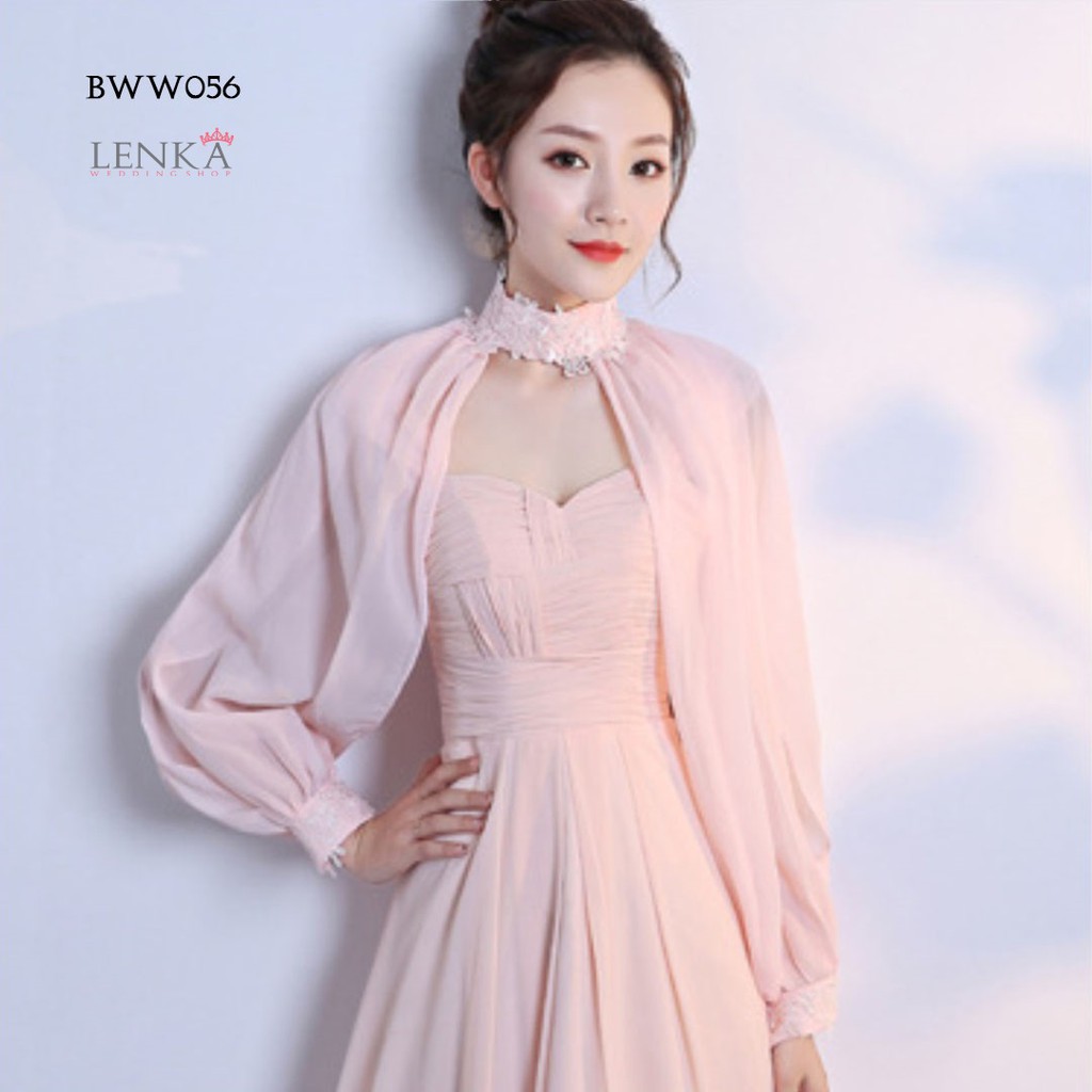 [HOT SALE] AKSESORIS PESTA BOLERO PINK PENGANTIN BRIDAL WEDDING WANITA BWW056