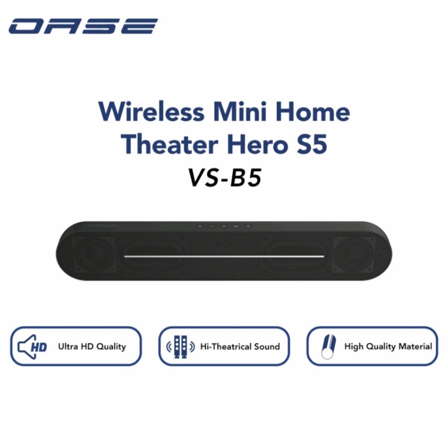 OASE Speaker Bluetooth Hero S5 Dynamic Audio Home Theater - ORIGINAL