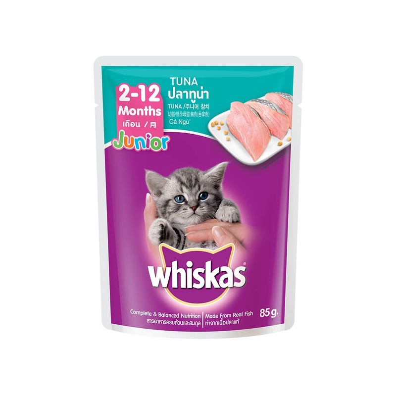 Whiskas Junior Tuna Pouch Whiskas Junior Tuna Sachet 85gr - Tuna