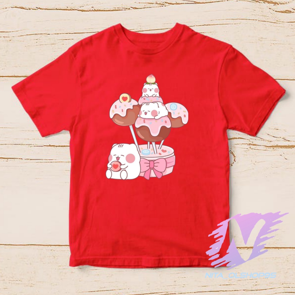 KAOS ANAK KARTUN LOLIPON COKLAT ANIMASI