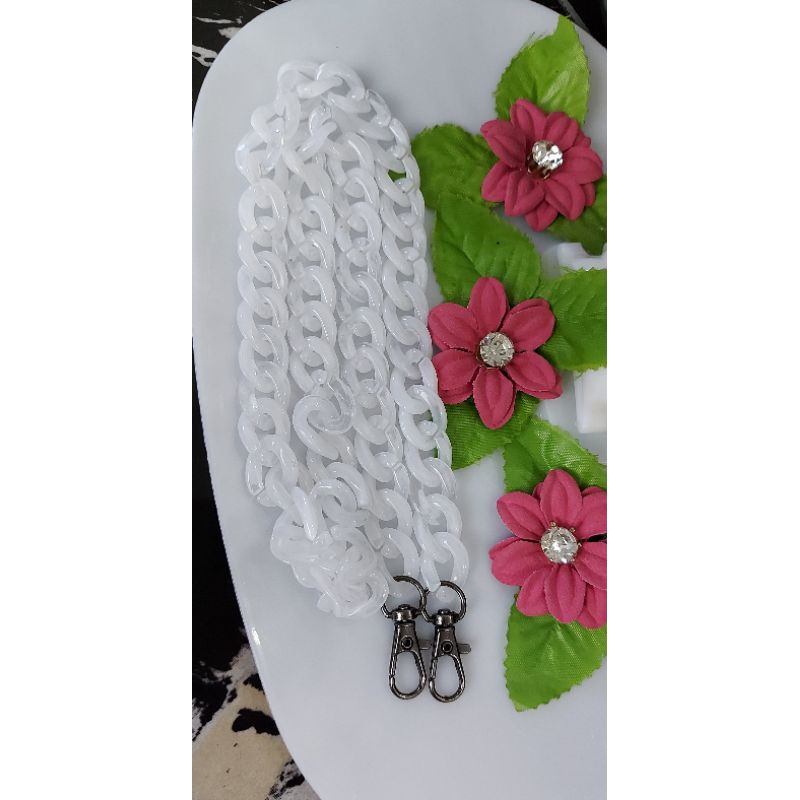 Rantai masker gepeng ayu ting ting_kalung masker ayu ting ting panjang +-65cm_tali masker ayu ting